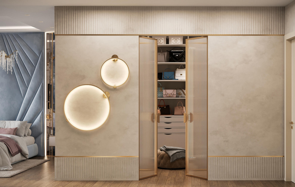 Роскошный дизайн квартиры в стиле современная классика в ЖК "Квартал Лахта парк"