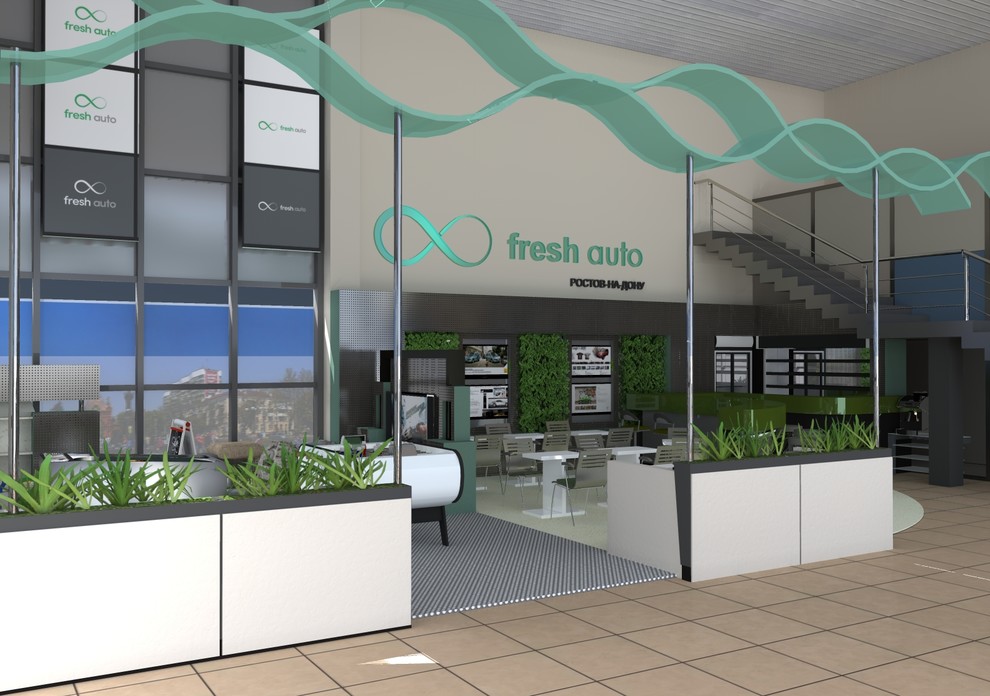 Дизайн интерьера автосалона