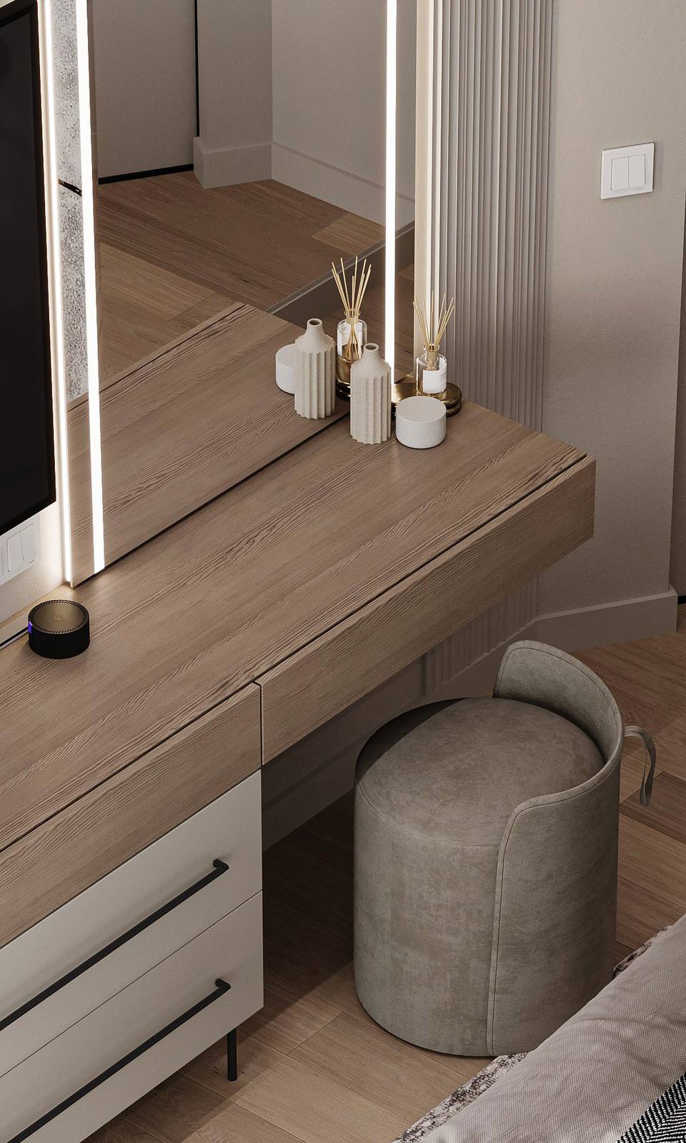 Интерьер квартиры в ЖК "Метрополия"