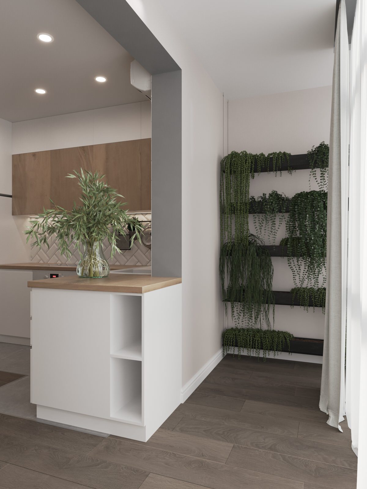 Интерьер однокомнатной квартиры в стиле Бохо