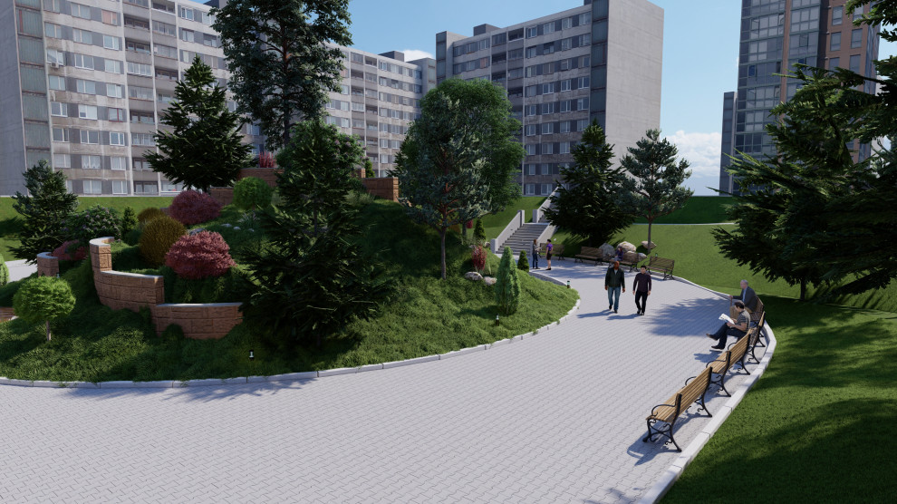 Визуализация городского парка