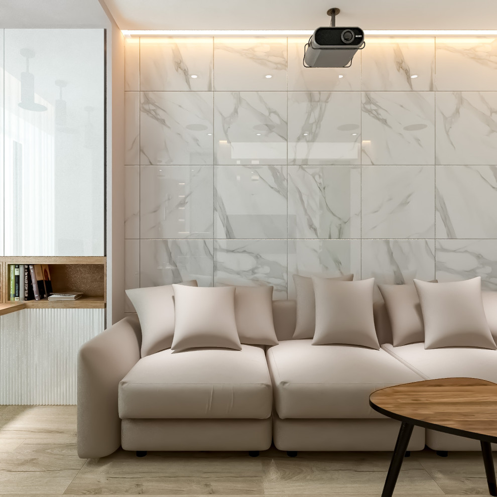 2020. 13. 10. Проект дизайна интерьера квартиры (кухня-гостиная)