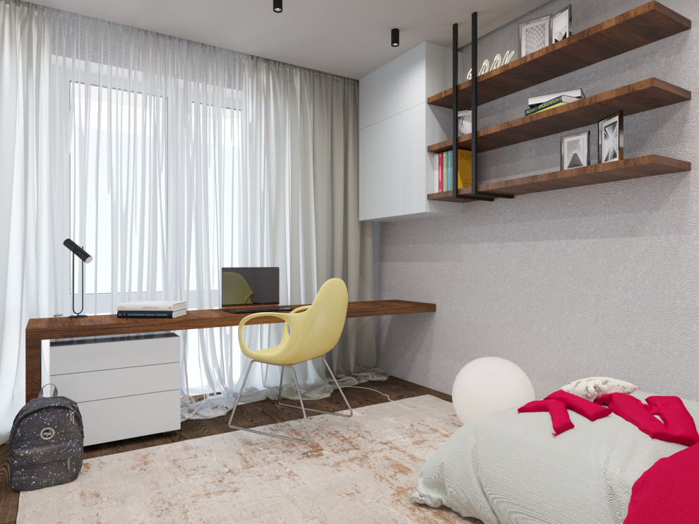 Современный интерьер двухуровневой квартиры