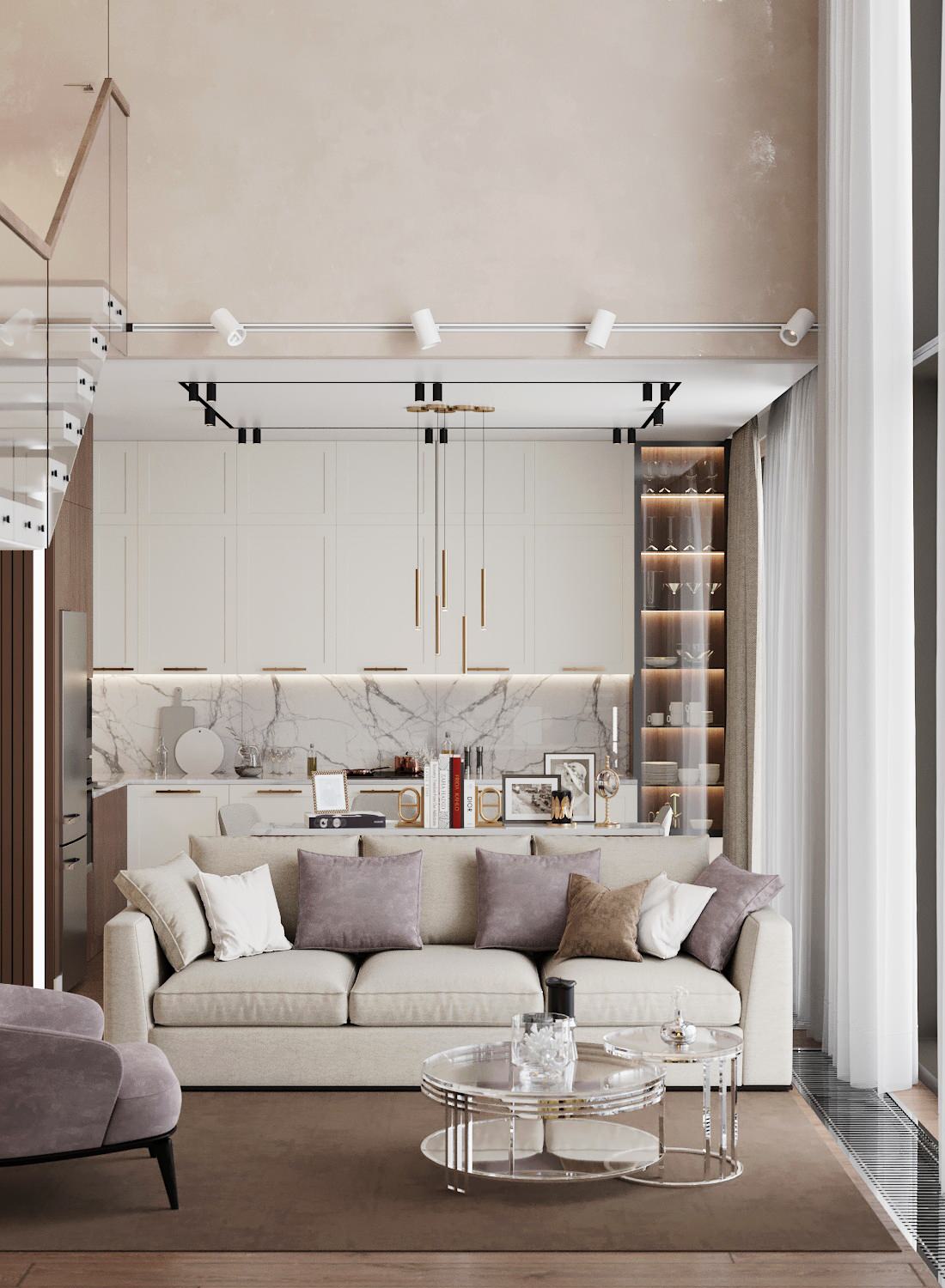 Современная двухуровневая квартира