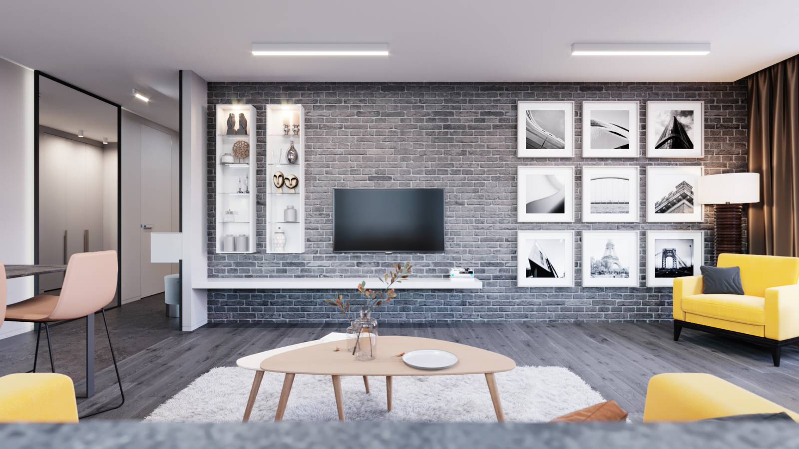 Дизайн интерьера "Минимализм" 2к.кв в г.Краснодаре