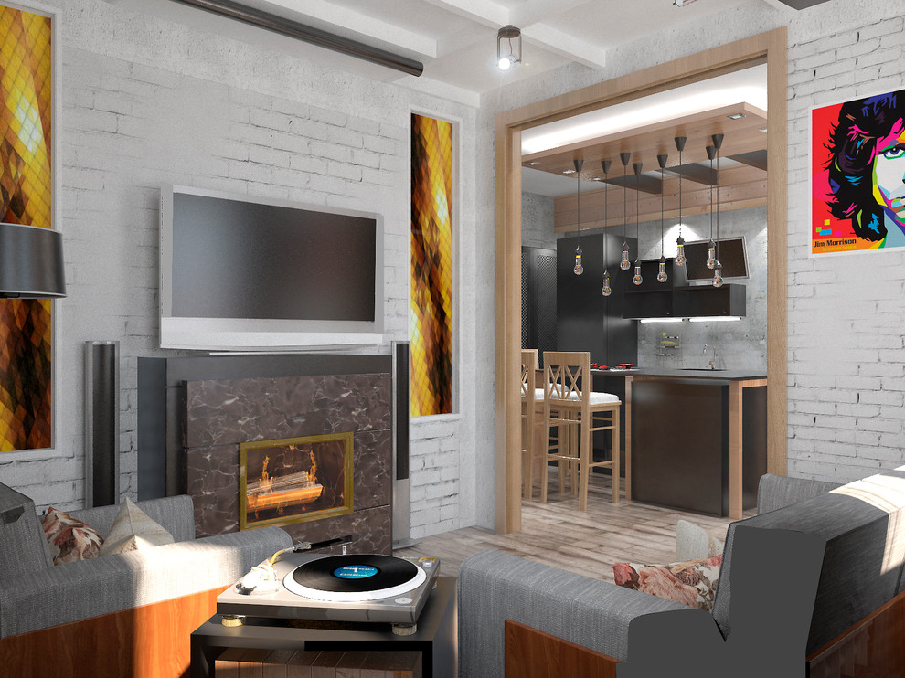 Квартира-студия в стиле Лофт ( с элементами Фьюжн)