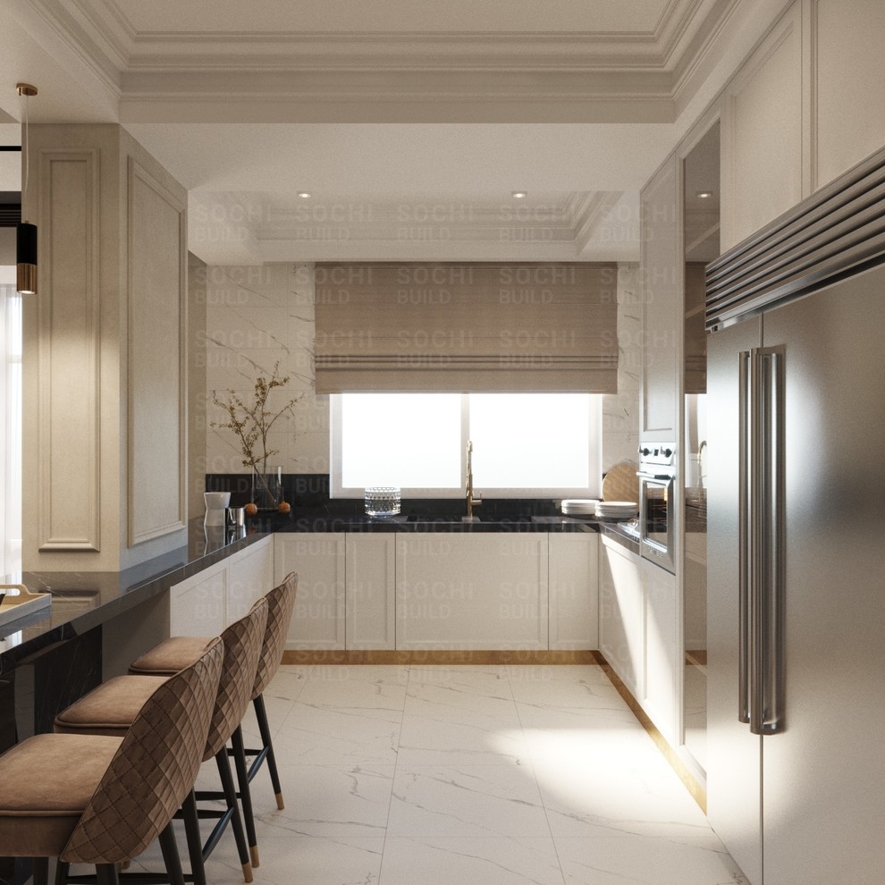 Квартира в ЖК «Посейдон», 88м², стиль: современная классика. Сочи