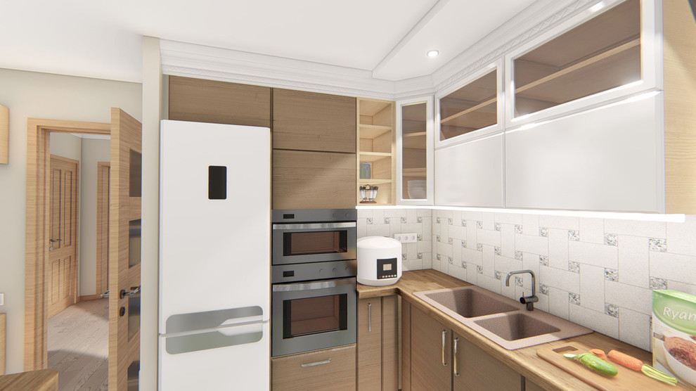 Кухня-гостиная в двухкомнатной квартире