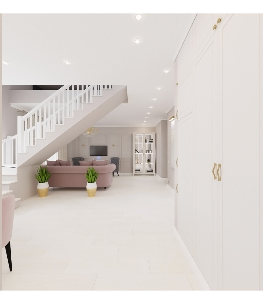 Двухуровневая квартира в стиле Ар-деко