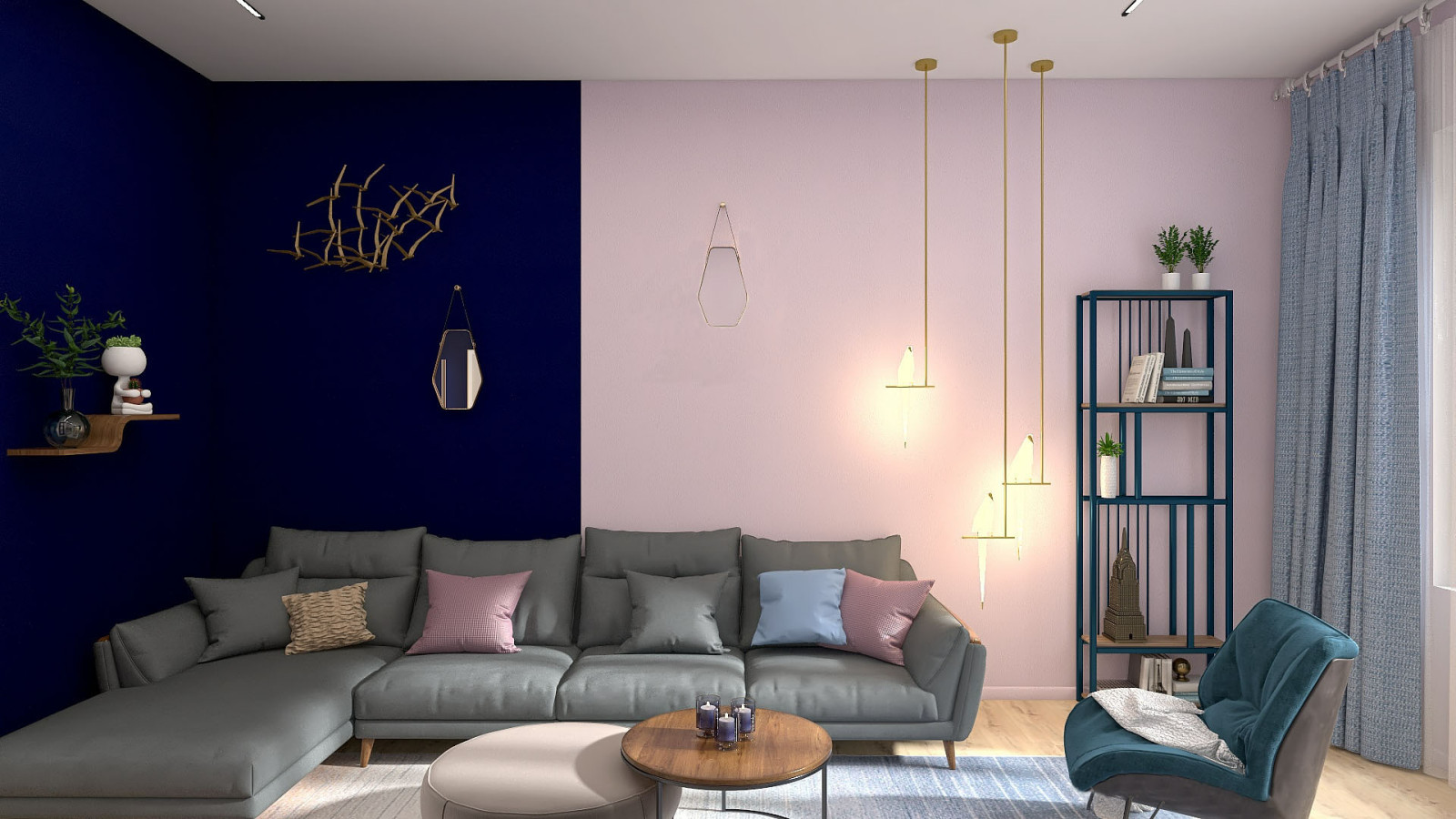 Двухкомнатная квартира с элементами Эко стиля