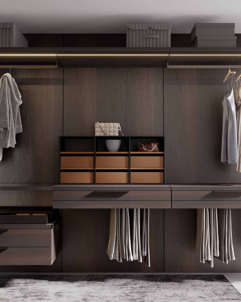 Открытая навесная гардеробная MONOFORM