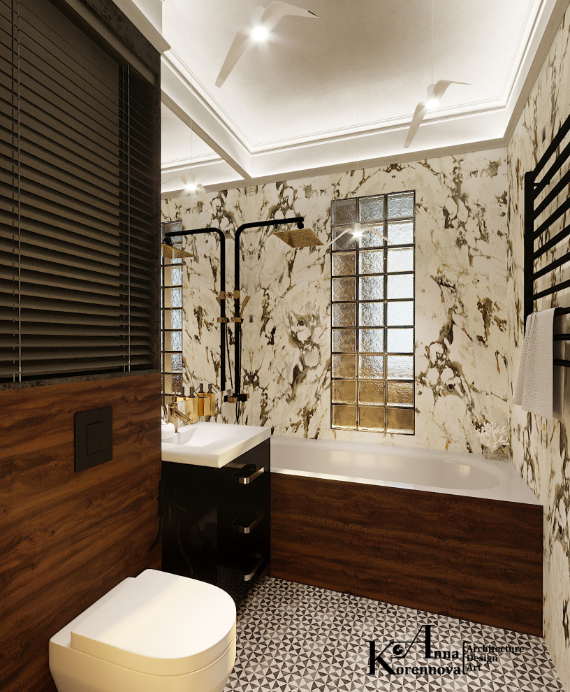 Дизайн ванной комнаты "Сталинка in syle"