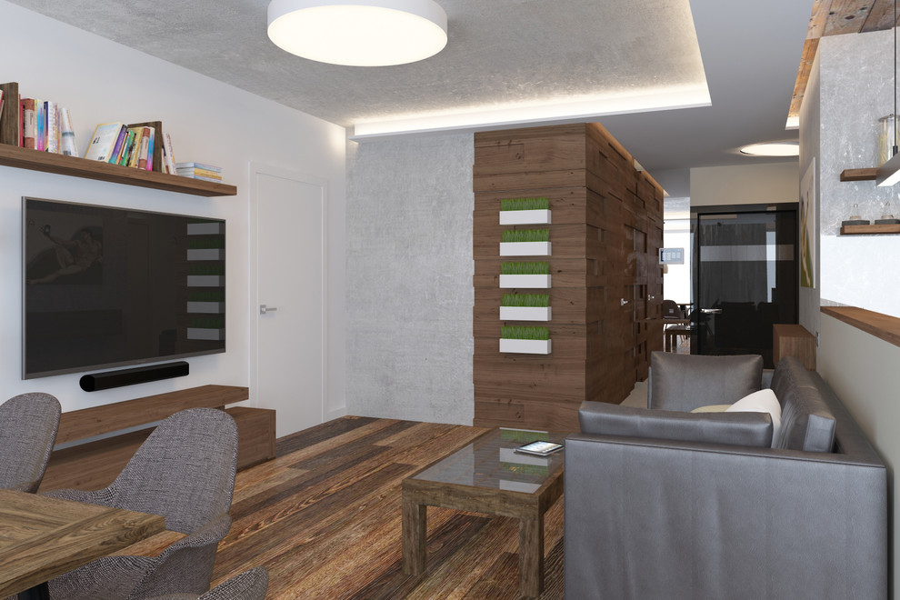 Квартира в стиле лофт-минимализм. ЖК Риверсайд