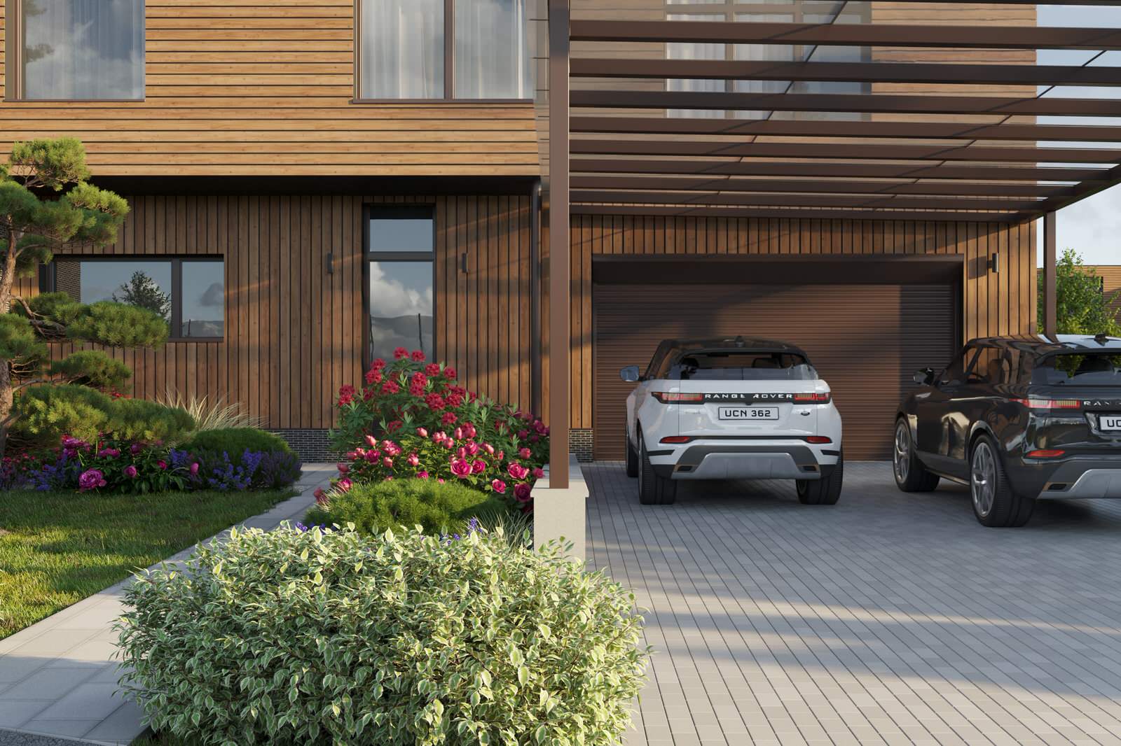 Ландшафт дома на Рублевке