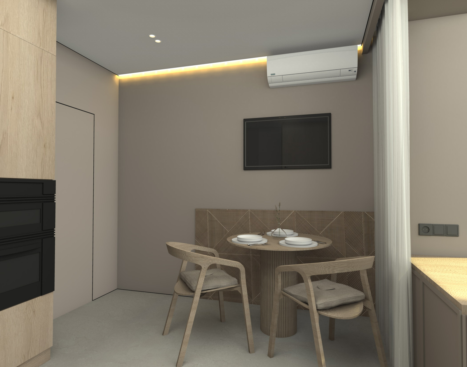 Проект двухкомнатной квартиры в г. Зеленоградске