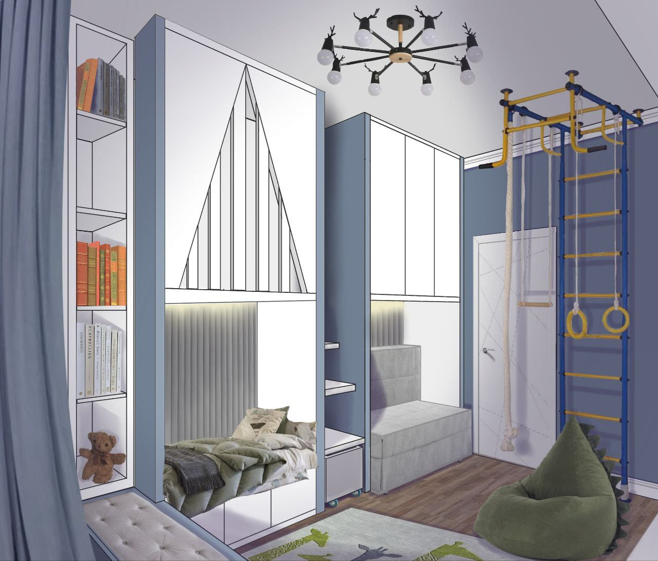 Проект интерьера квартиры ЖК Макаровский