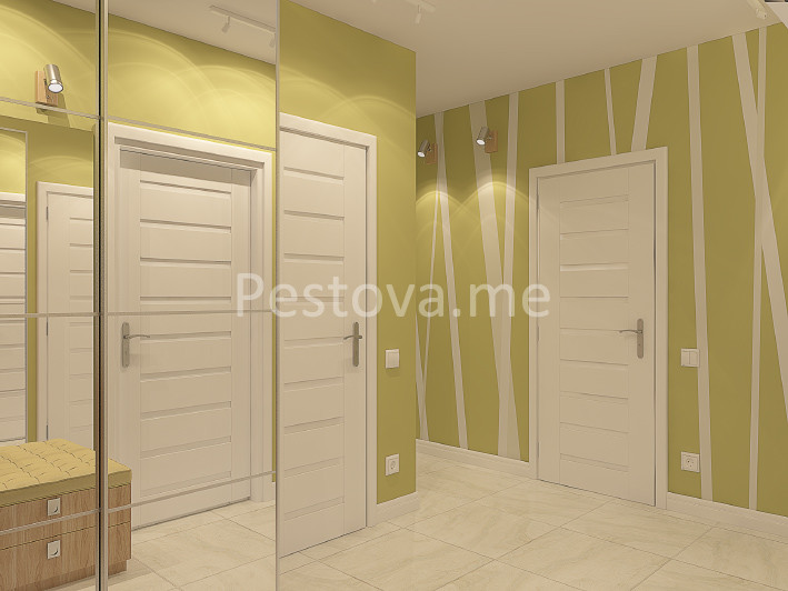 Дизайн двухкомнатной квартиры в ЖК Царская Столица