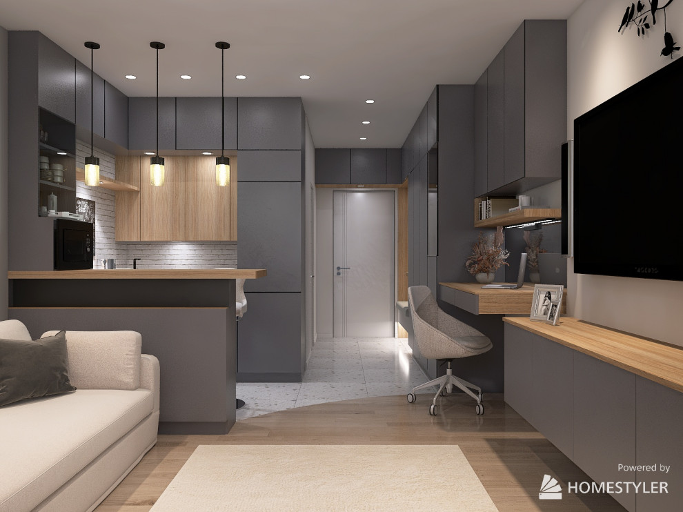 Обложка проекта: Студия для молодой пары