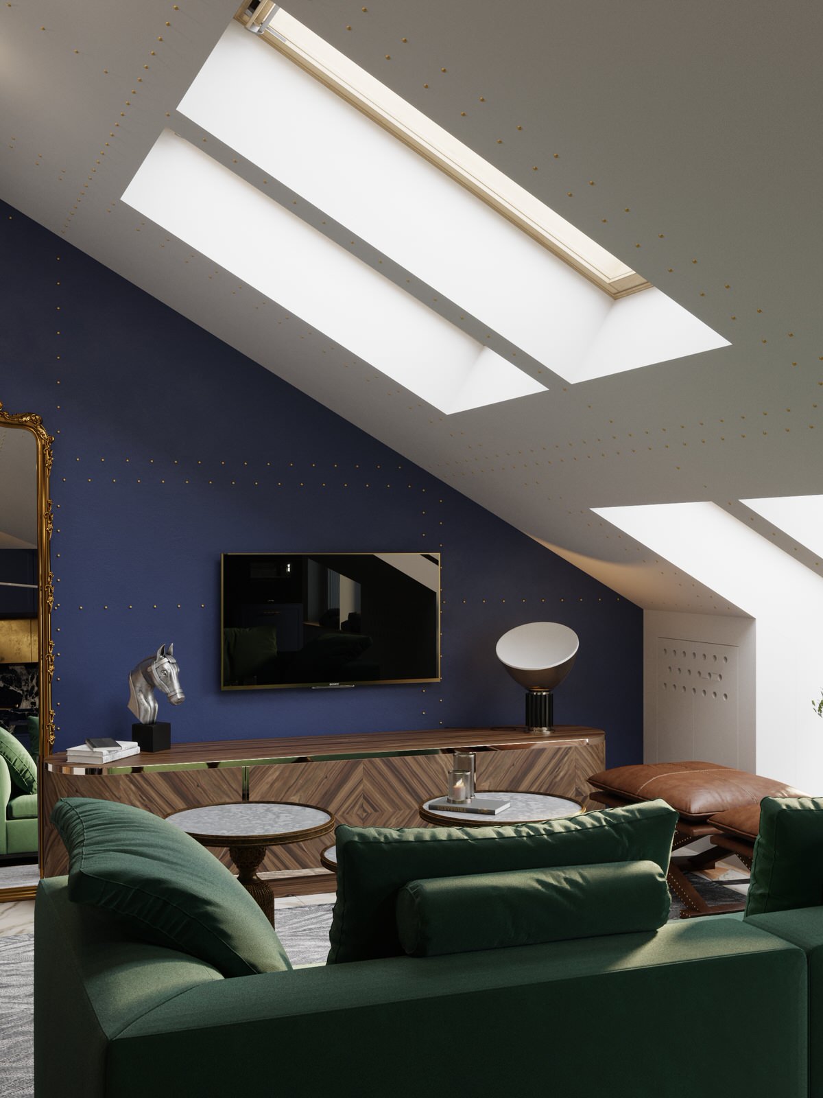 Проект двухуровневой квартиры с мансардой