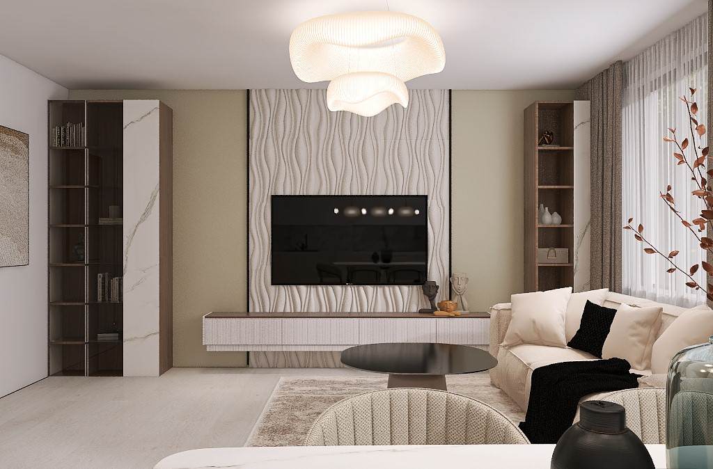 Обложка проекта: Кухня-гостиная в современном стиле