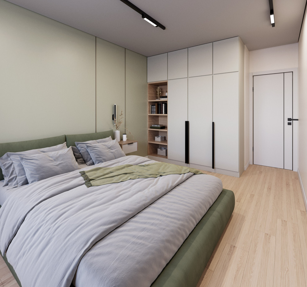 Дизайн "Фисташковый с элементами дерева"