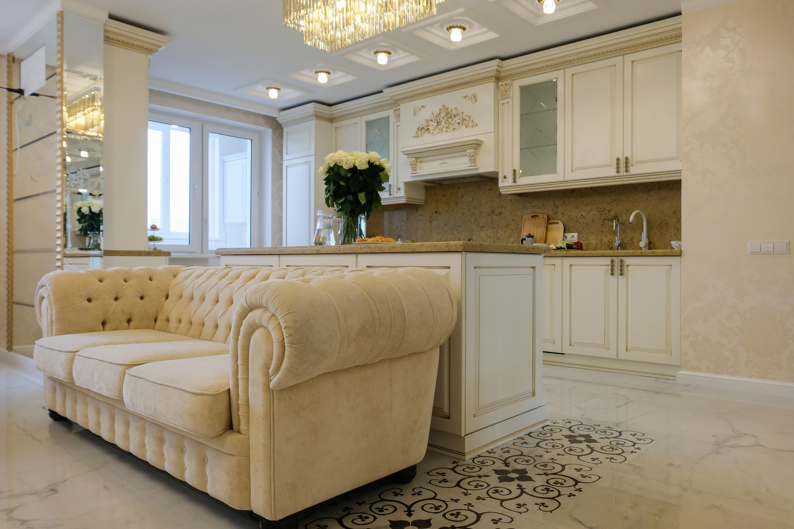 Традиционная итальянская классика в большой квартире