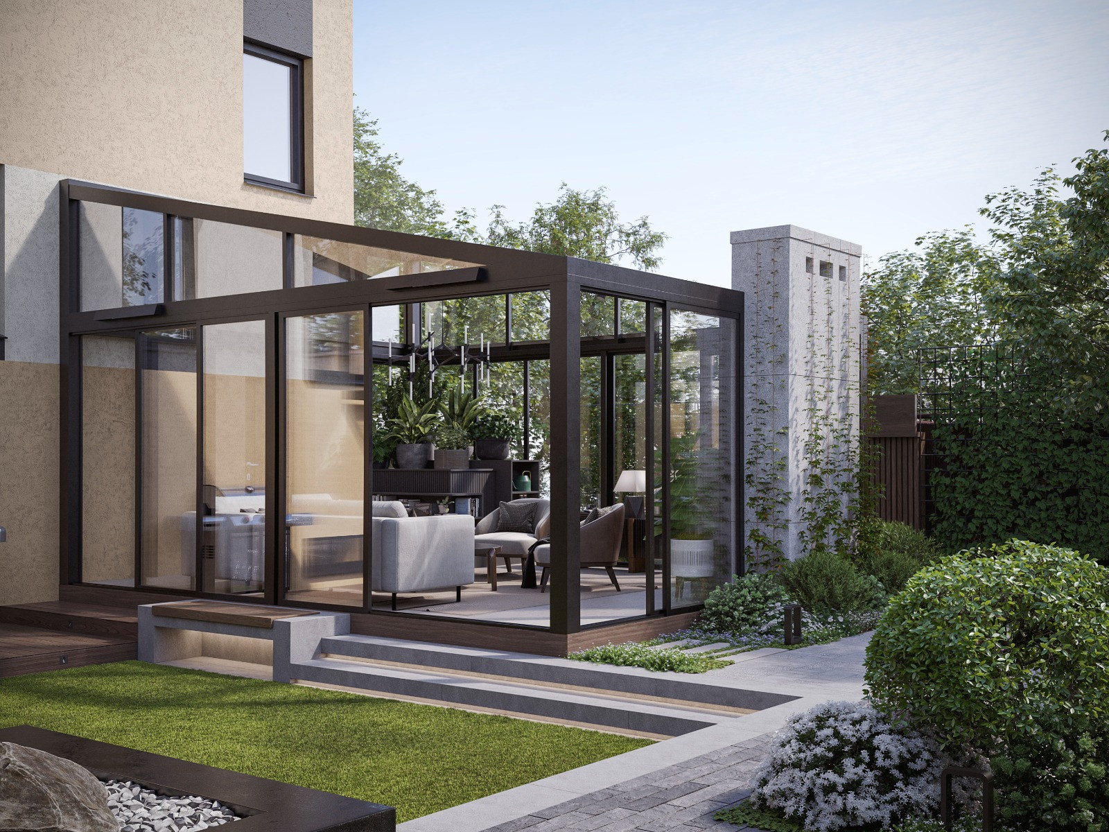 Городской современный сад