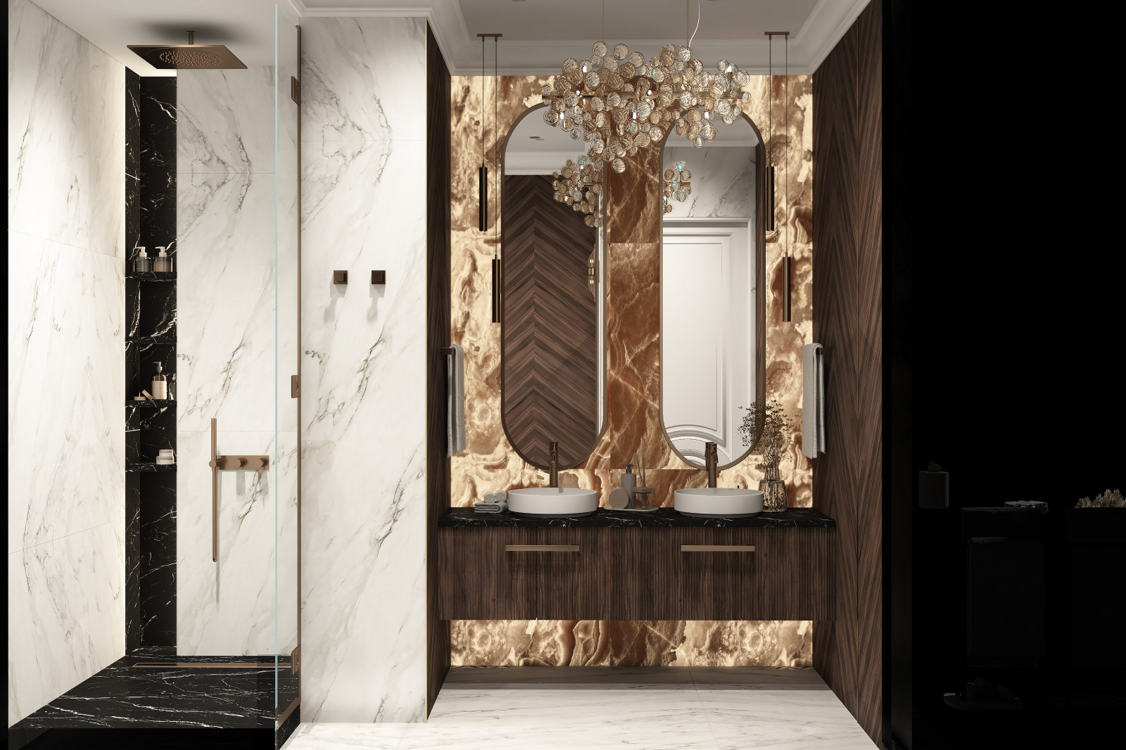 Драгоценная шкатулка, проект в стиле Арт-деко в ЖК Тихвин