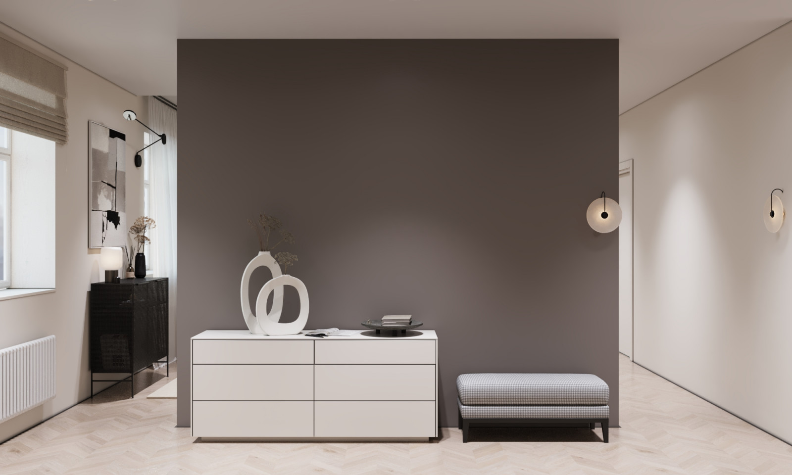 Современный стиль спальня