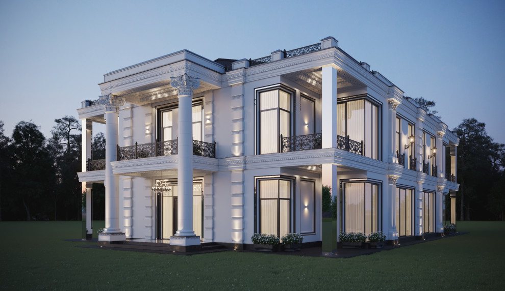 Разработка и оформление проекта загородной резиденции в классическом стиле