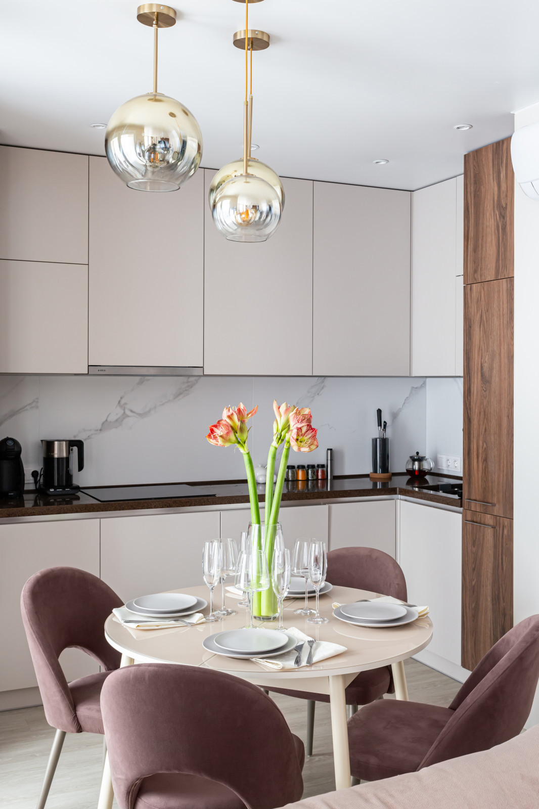 Квартира в теплых тонах