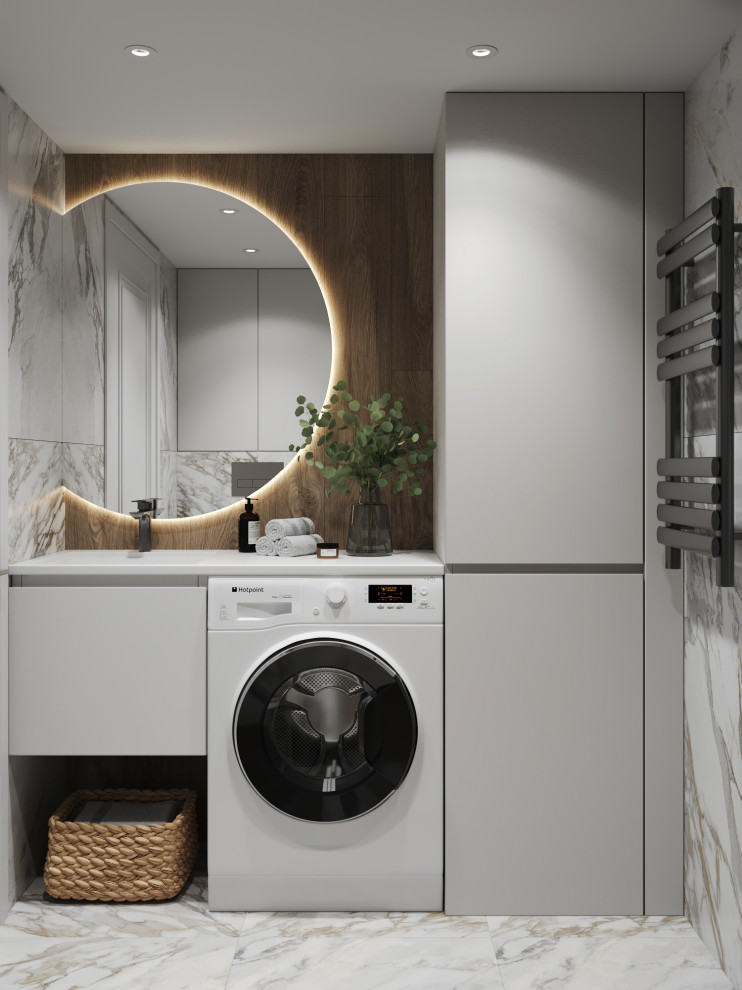 Дизайн интерьера студии с антресольным этажом