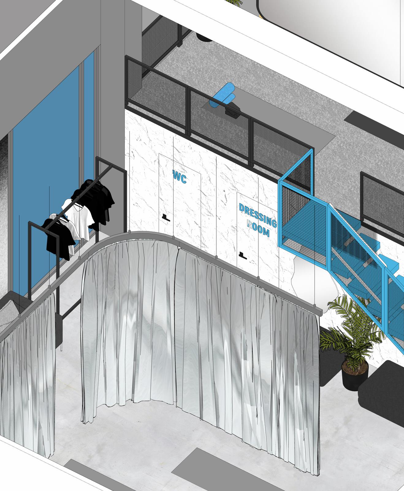 Концепт для студии растяжки Pulse. Омск. 2023