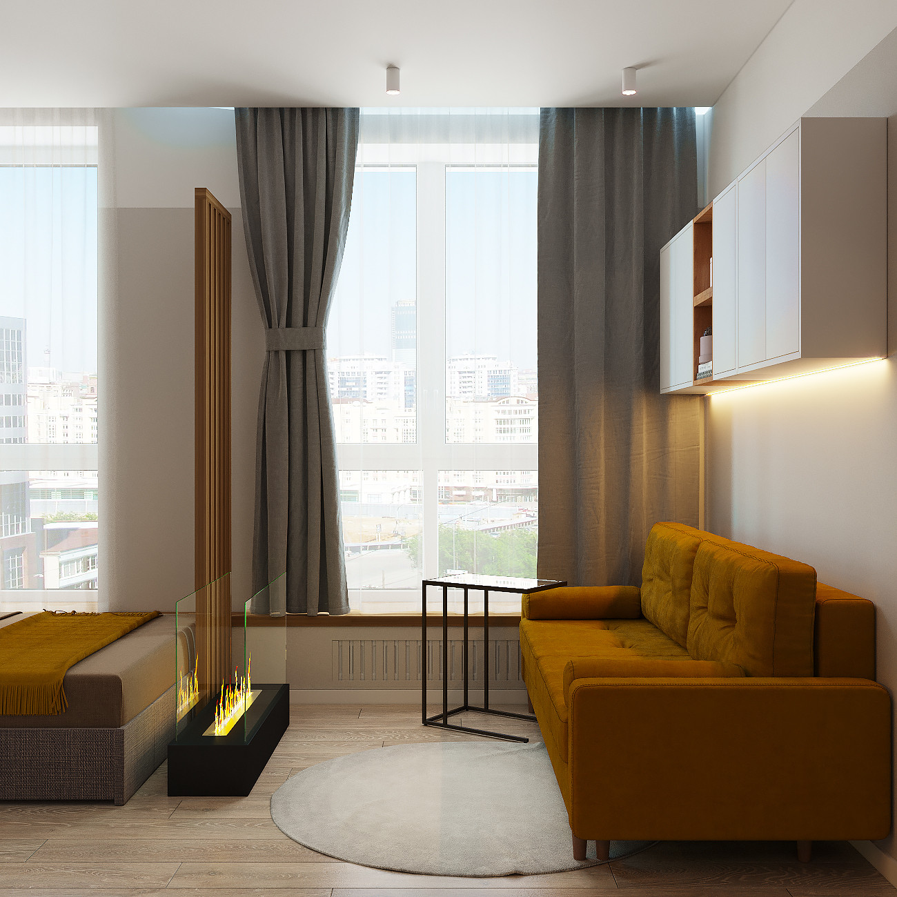 Студия для молодой девушки