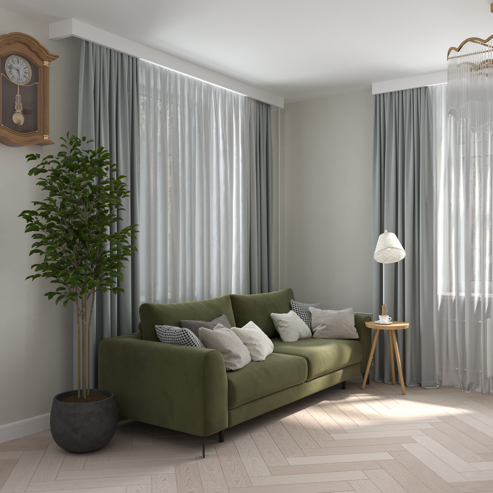 Светлая квартира в "сталинке"