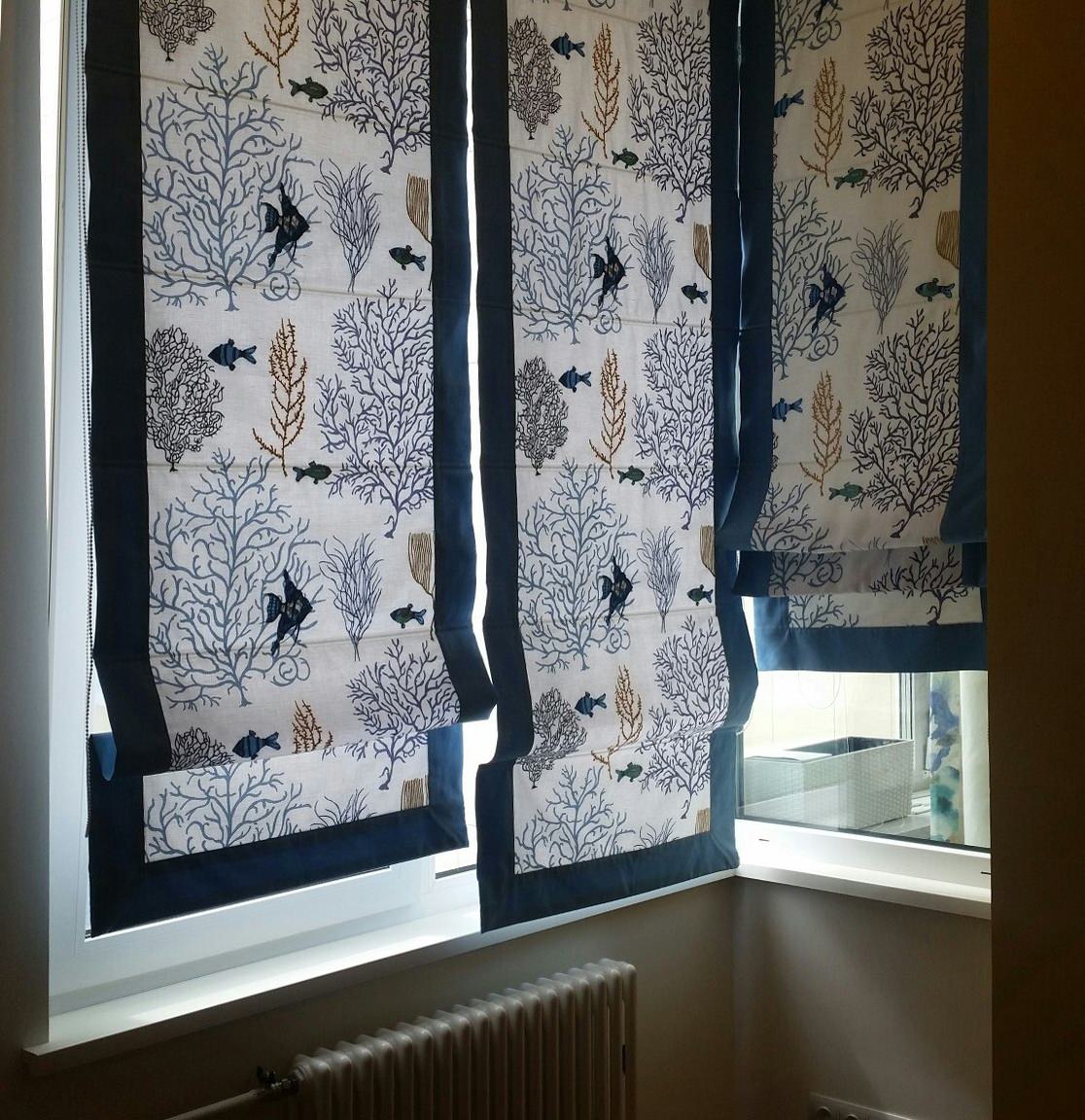 Римские шторы в интерьере