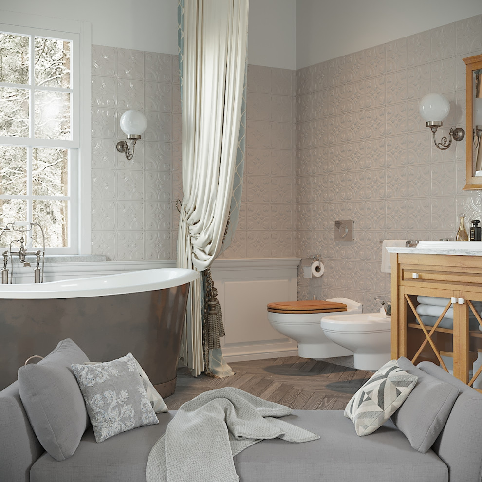 Ванная в загородном доме