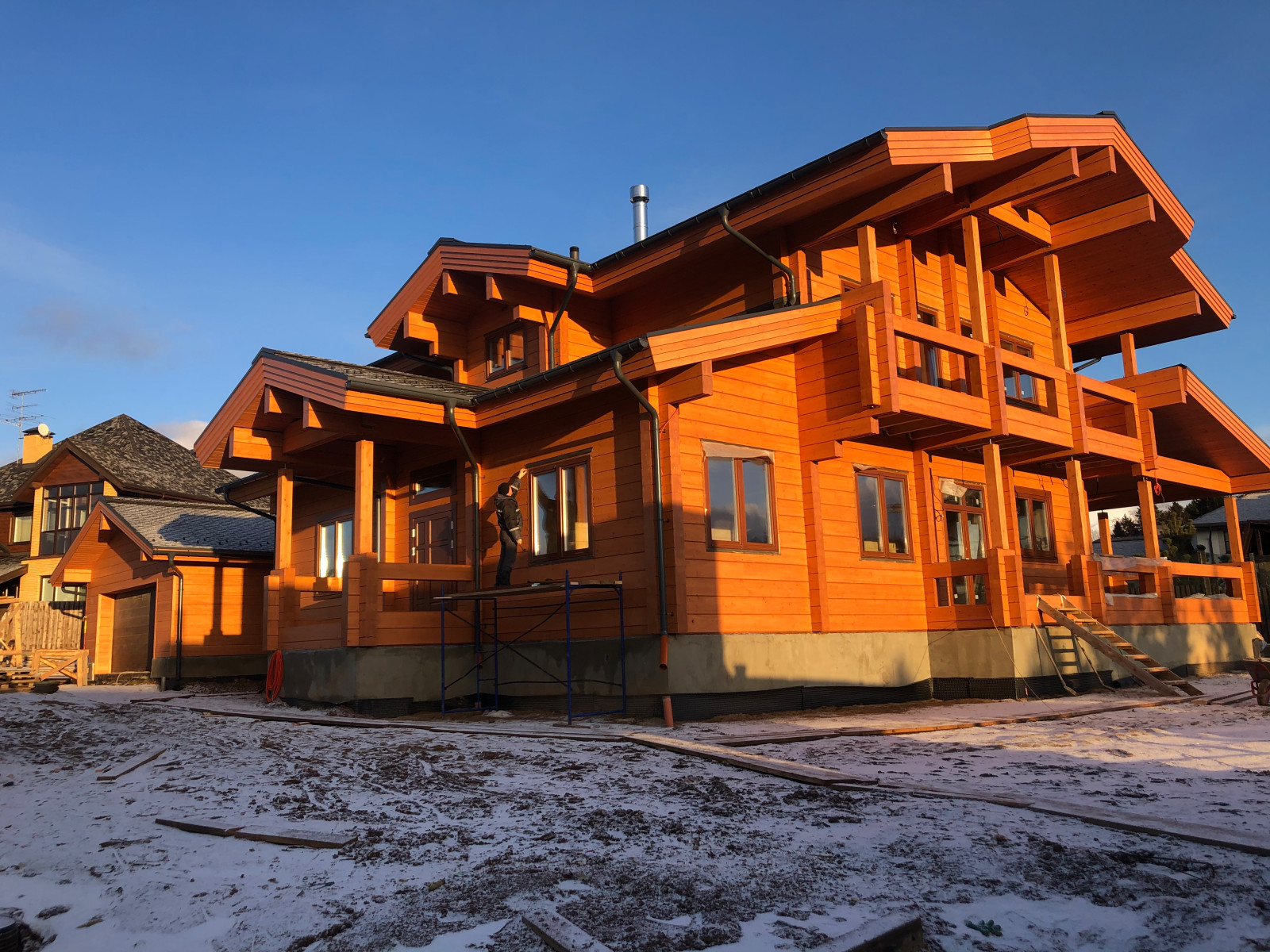 Обложка проекта: Проект дома из клеёного Бруса -высота Бруса 270 мм.