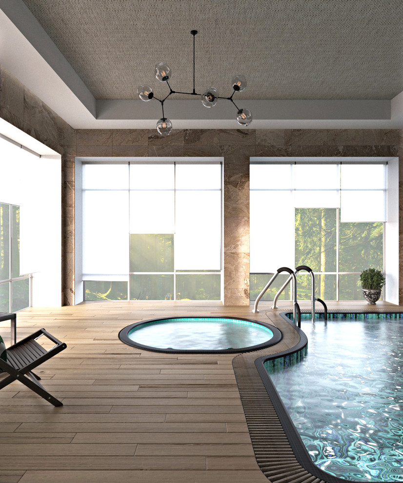 Бассейн в загородном доме