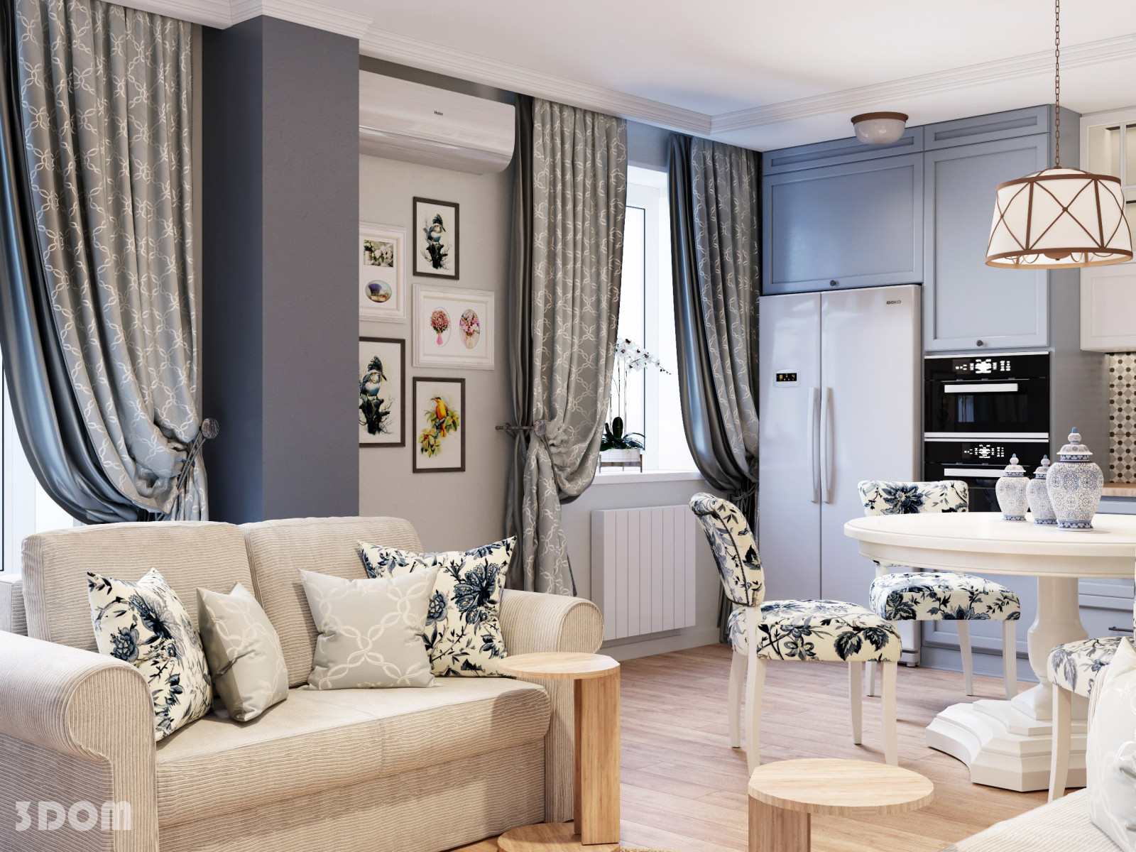КВАРТИРА ЖК "ТВОЙ ДОМ" АКСАЙ 82кв.м | 3DOM