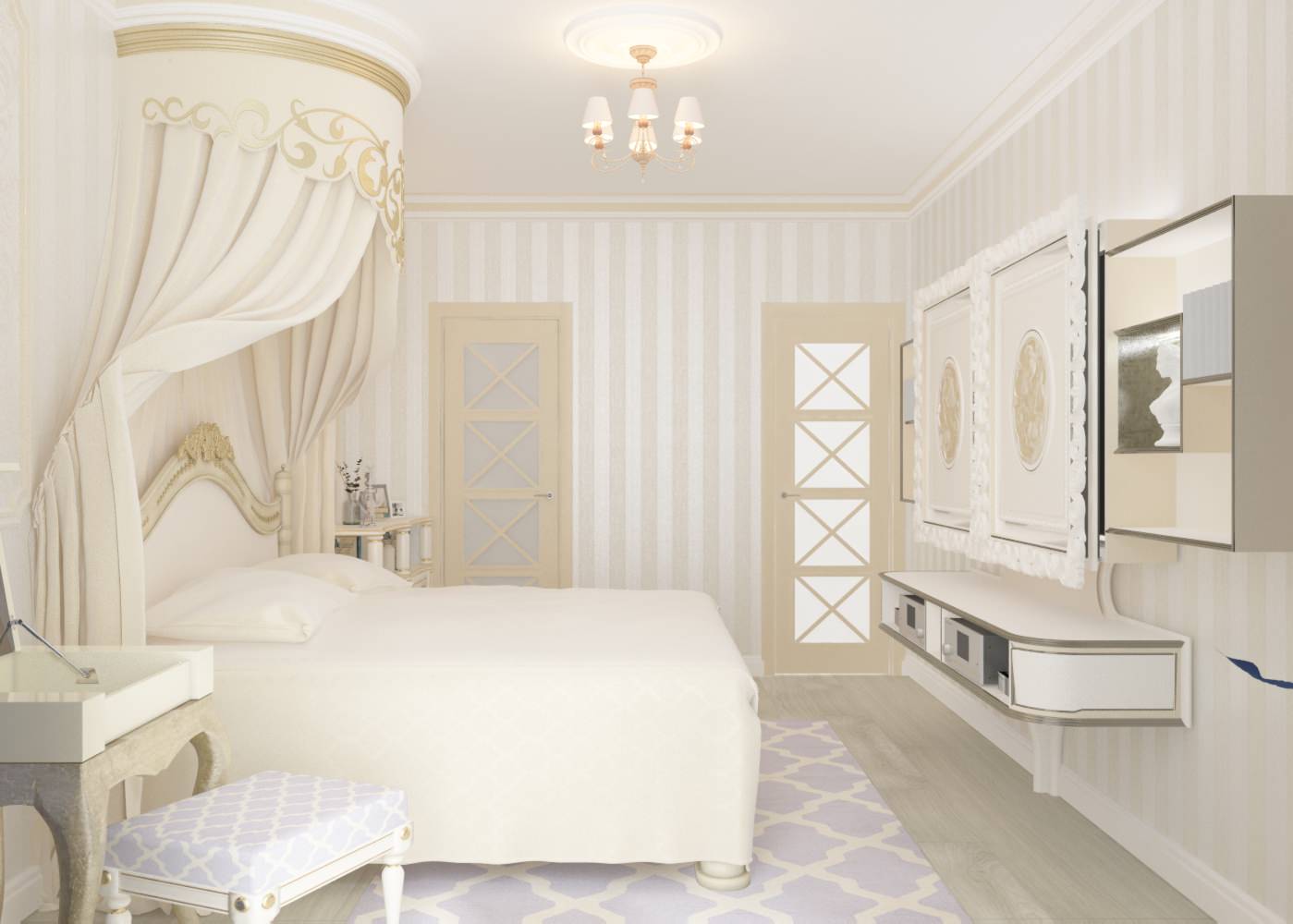 Интерьер квартиры в городе Горячий Ключ ЖК Лебединое Озеро