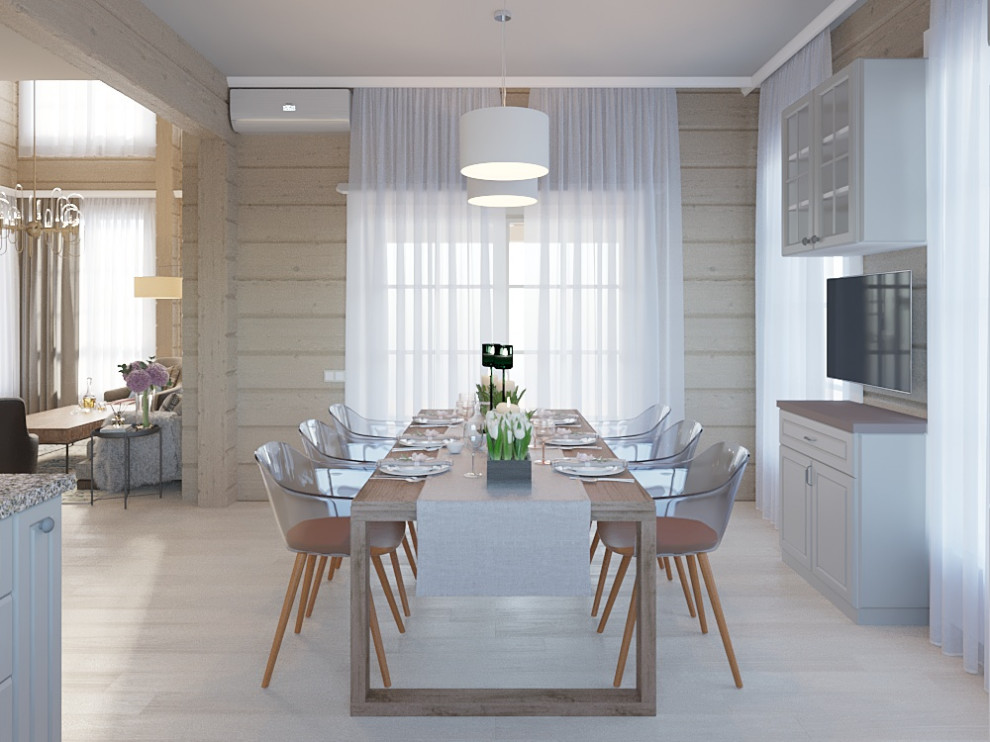 Двухэтажный деревянный дом