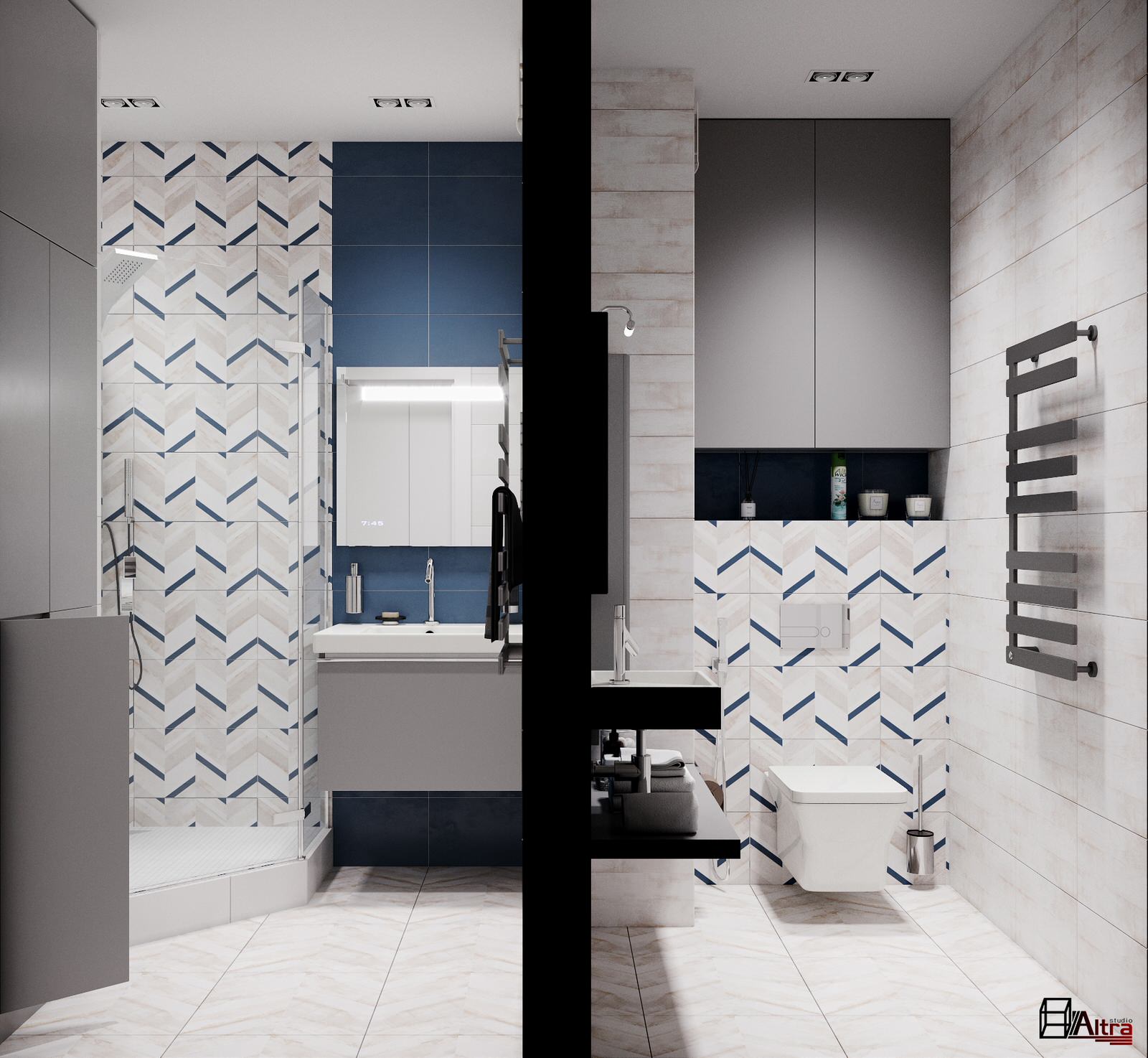 Частичный дизайн-проект квартиры в ЖК Европейский берег