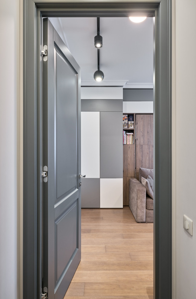 Квартира в серо-белых тонах