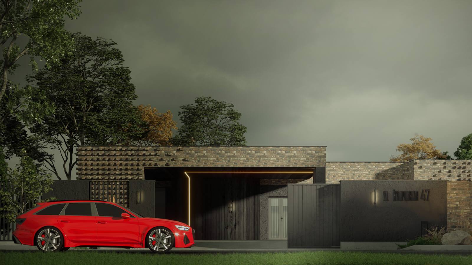 Экстерьер, Архитектура частного дома 240 м2.