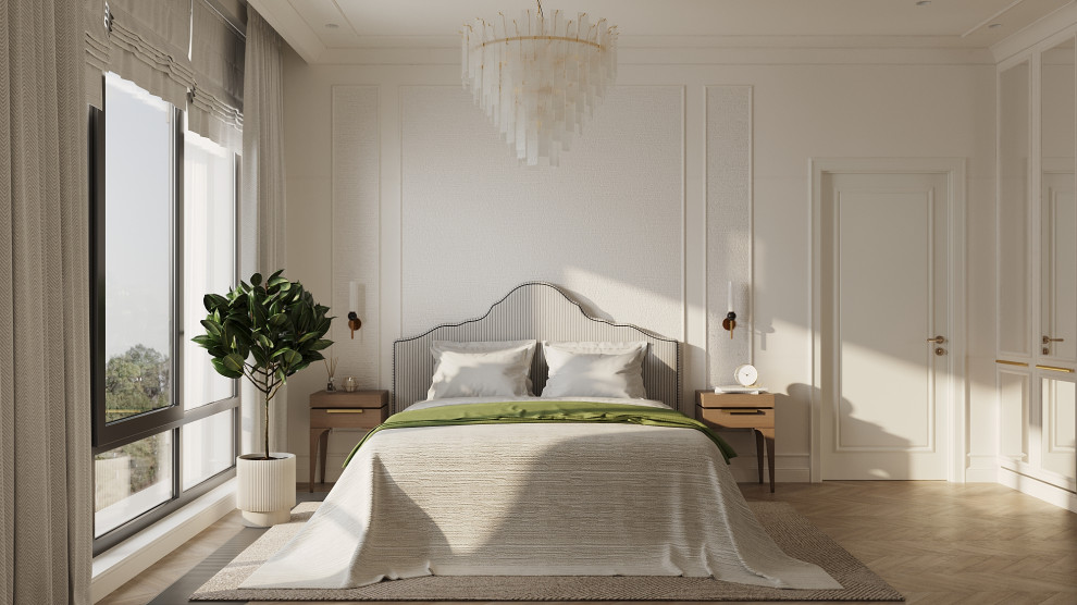 Светлая квартира с французским камином