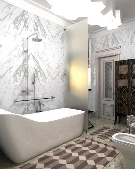 Interior design of Lux apartments of the Bariatinsky Palace