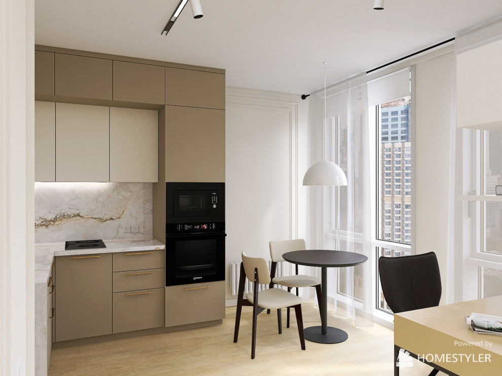 Обложка проекта: Дизайн-проект квартиры 39 кв. м. для студентки ЖК Галактика г. Санкт-Петербург