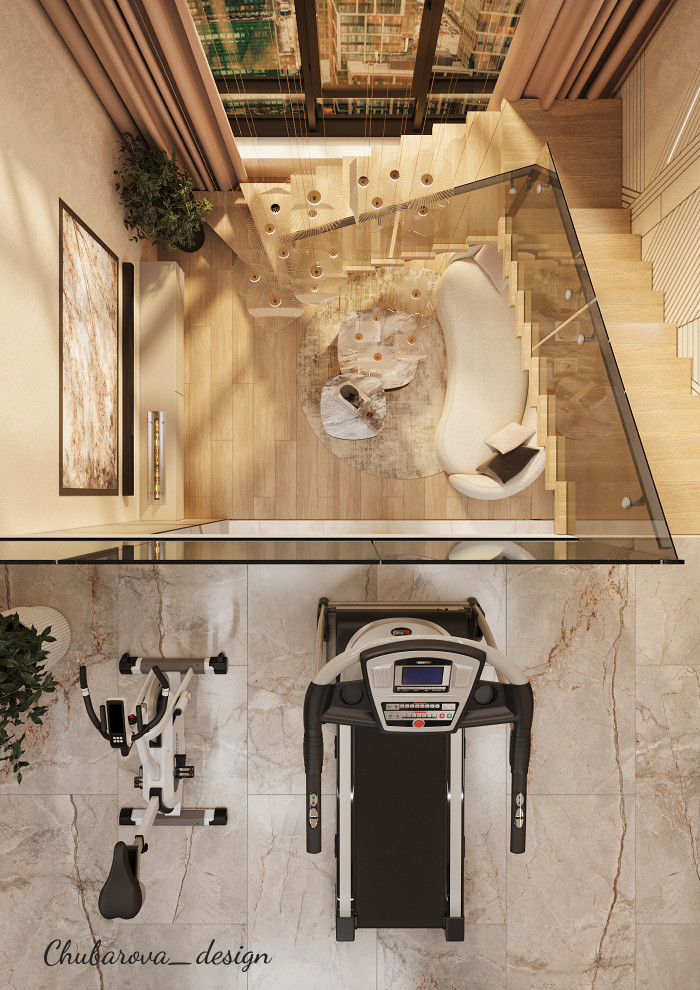 Второй свет двухуровневой квартиры в Москве