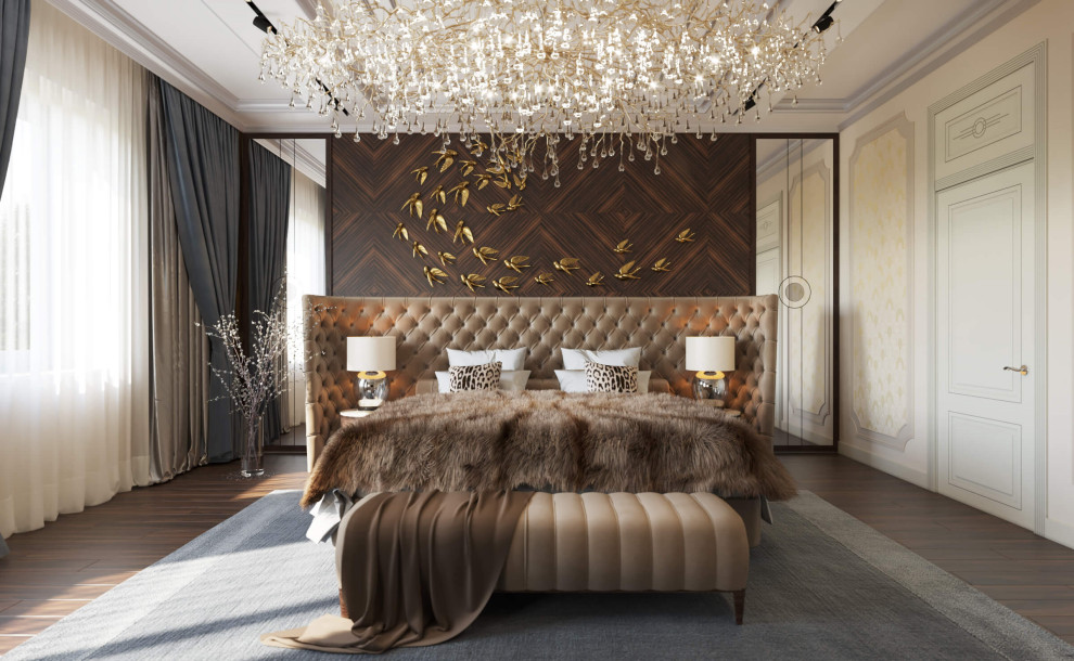 Дизайн интерьера одноэтажного жилого дома в стиле арт-деко